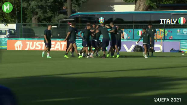 Italy's final training ahead of Switzerland